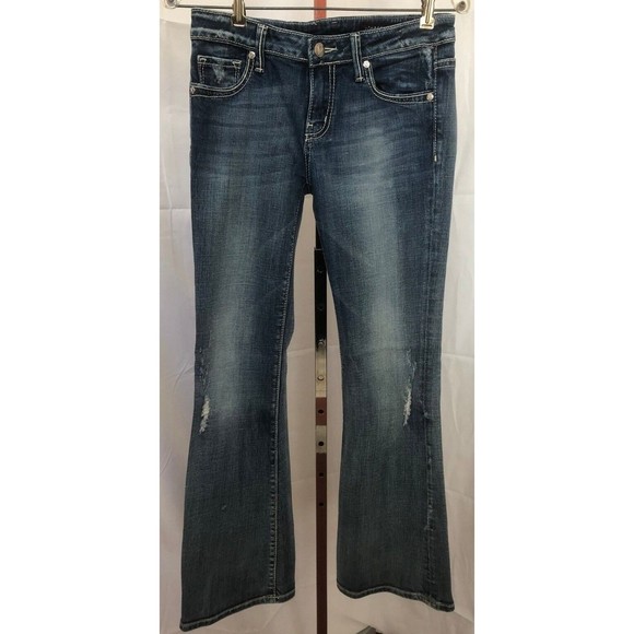 Vigoss Women's Low Rise Flap Pocket Boot Cut Jeans Size 5 (29 x 32) - Picture 1 of 6